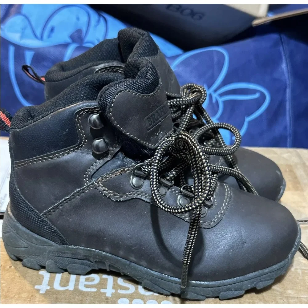 Brahma‎ Ankle Boots Kids Youth 12 Dark Brown Lace Up Boys